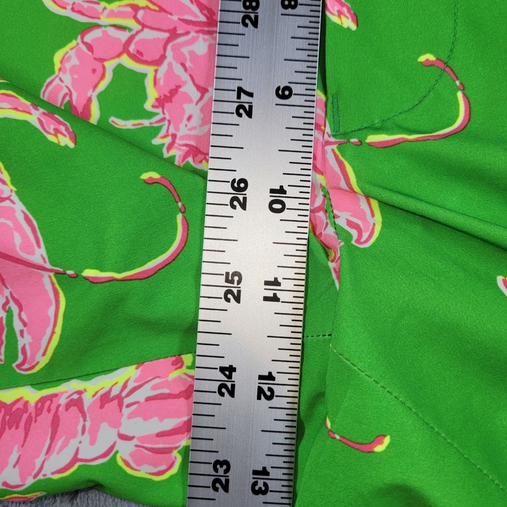 RLX Ralph Lauren Mens Green Pink Crab Lobster Golf Shorts Size 38 Stretch Prep - Picture 9 of 9